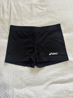 ASICS Black Women's Bike Shorts with White Logo